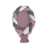 Braided Baby Nest 2 In 1 - Pastel Violet - Gray - Anthracite