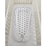 Baby Nest Double-sided Premium Cocoon For Infants Bobono- Black Stars/ Dots