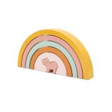 Arco iris de madera apilable Trixie - Estimula la creatividad - imagen 2