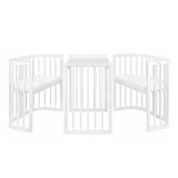 Cuna Wood 7 en 1 con Colchón Waldin Blanco