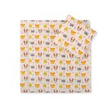 Juego de Minicuna para Bebé My Sweet Baby - Animales Crema