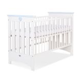 Cuna de Madera My Sweet Baby Lorenzo III 120x60cm - Blanco y Azul - imagen 3