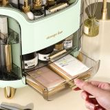 Organizador de maquillaje Lean en uso en un tocador moderno
