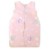 Cotton Sleeping Bag For Children, Size M, 6-12 Months, Tog 2.5, All-season, Bunnies On Pink