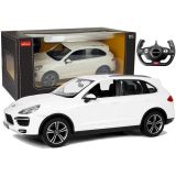 Coche de Control Remoto Porsche Cayenne Rastar Blanco 1:14