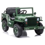 Coche Batería JH-103 Verde Ejército 4x4