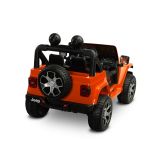Vehículo eléctrico todo terreno Jeep Rubicon Naranja con batería - imagen 3