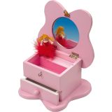 Joyero musical Mariposa Rosa