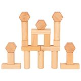 Juego de construcción encerado con aceite de nogal , 75 piezas - imagen 3