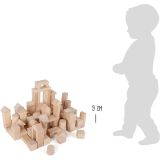 Juego de construcción madera, en saco - 100 Unidades