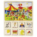 Juego de imágenes granja, circo...