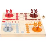 Ludo Animales del Bosque de Madera, FSC® 100% certificada, Juego de Mesa para Toda la Familia