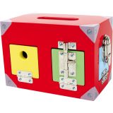 Juego de motricidad, Caja de cerraduras