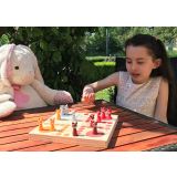 Ludo Animales del Bosque de Madera, FSC® 100% certificada, Juego de Mesa para Toda la Familia