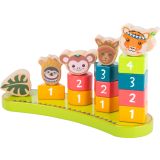 juego de madera torre de numeros