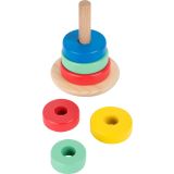torre de madera para apilar juguete para niños