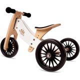 Bicicleta Kinderfeets Tiny Tot Plus en color blanco, ideal para niños de 18 meses a 4 años