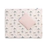 Conjunto para Cuna de Muselina y Algodón - Perfecto para Regalo - Colcha + Almohada-Rosa - imagen 7