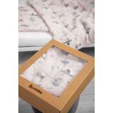 Conjunto para Cuna de Muselina y Algodón - Perfecto para Regalo - Colcha + Almohada-Rosa - imagen 10