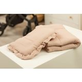 Set para Cochecito y Moisés de Bebé tejido Muselina -Beige , Almohada + Manta - imagen 6