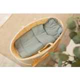 Set para Cochecito y Moisés de Bebé tejido Muselina - Khaki , Almohada + Manta