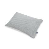Conjunto de Cuna, Manta + Almohada Gris Tejido con Muselina: Comodidad y Elegancia para Tu Bebé - imagen 2