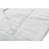 Conjunto de Cuna, Manta + Almohada Gris Tejido con Muselina: Comodidad y Elegancia para Tu Bebé - imagen 6