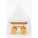 Estructura de Madera con Ruedas y Frenos