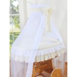 Interior Acolchado con Ropa de Cama Crema