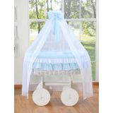 Moisés Deluxe Bellamy de Mimbre Blanco con Dosel