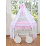 Moisés Deluxe Bellamy de Mimbre Blanco con Dosel