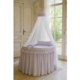 Dosel lila decorativo – detalle del tejido