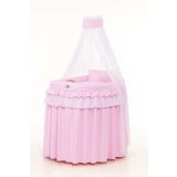 Dosel rosa decorativo – detalle del tejido