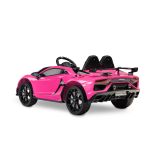 Vehículo eléctrico para niños Lamborghini Aventador en color Rosa - imagen 7