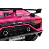 Vehículo eléctrico para niños Lamborghini Aventador en color Rosa - imagen 8