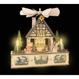 Lámpara de madera con pirámide de Navidad - imagen 13