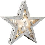 Lámpara de Navidad Estrella Shabby Chic grande