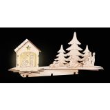 Lámpara de madera Escena de Navidad - imagen 13