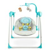 Columpio eléctrico LOOP con control de voz y mando a distancia color Azul , Caretero