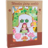 wooden fairy mobile