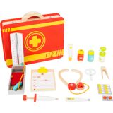 Maletín Médico - Juguete de Madera - 14 piezas