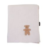 Manta 80 x 100 Beige Melagne + Muselina Osito - imagen 13