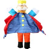 Marioneta Rey , madera y tela - imagen 4