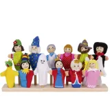 Set de 12 marionetas de dedos de personajes fantásticos, de Goki