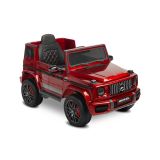 Vehículo Eléctrico para Niños Mercedes Benz G63 AMG en Rojo Vino