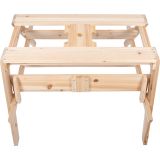 Mesa jardín con sillas para pasteles de barro