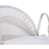 Moisés de Mimbre Blanco Waffle blanco - Clair de Lune