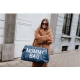 Bolso de maternidad Mommy Bag Azul Marino Letras Blancas Childhome