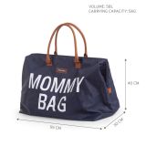 Bolso de maternidad Mommy Bag Azul Marino Letras Blancas , Childhome