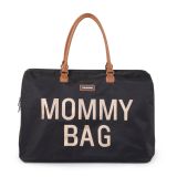 Bolso de maternidad Mommy Bag Negro Letras Doradas , Childhome - imagen 4
